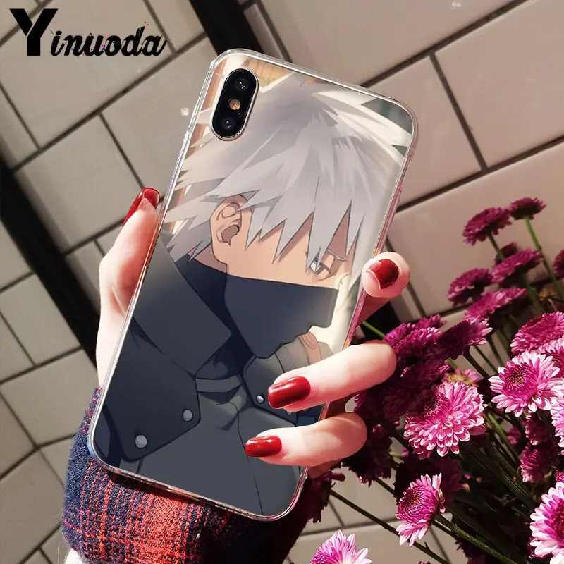 Yinuoda Hokage Naruto Kakashi Japanese anime Colorful Cute Phone Accessories Case for iPhone 8 7 6 6S Plus X XS MAX 5 5S SE XR | Мобильные