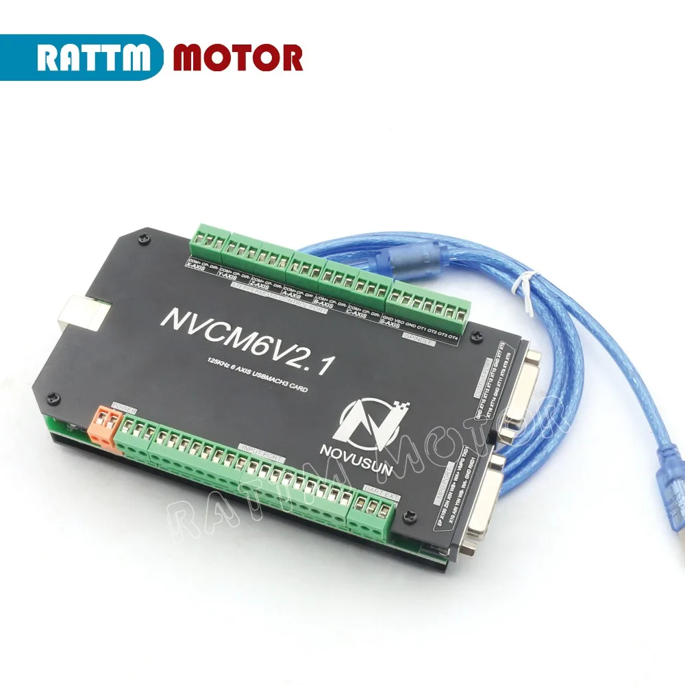 Устройство управления ЧПУ 6 осей NVCM6V2.1 125 кГц MACH3 USB карта движением для