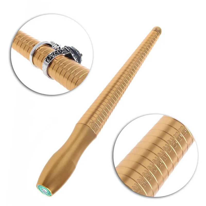 

1pcs Copper Metal Smooth Ring Gauge Mandrel Sizer Measure Jewelry Stick Finger Tools