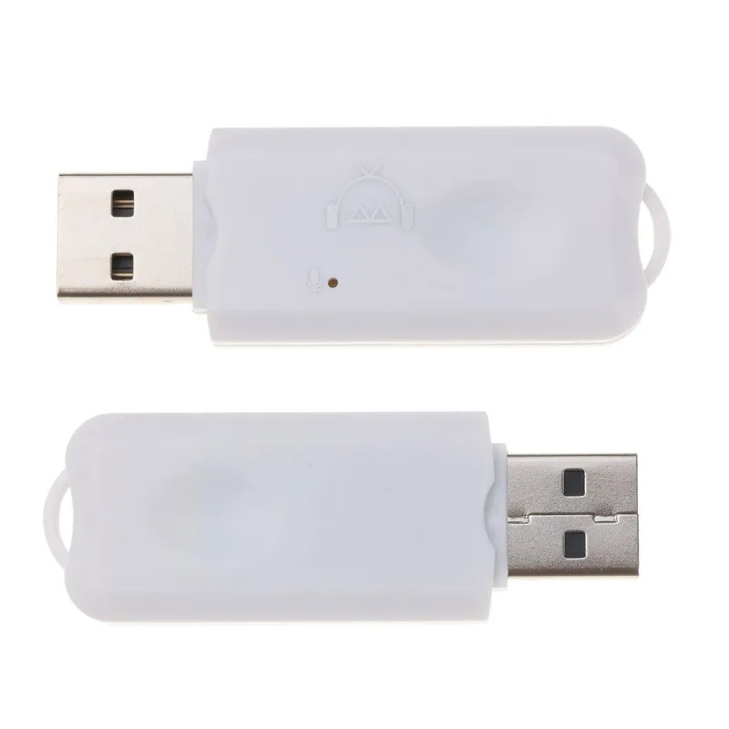 С микрофоном мини-приемник громкой связи Bluetooth беспроводной аудио адаптер USB Aux
