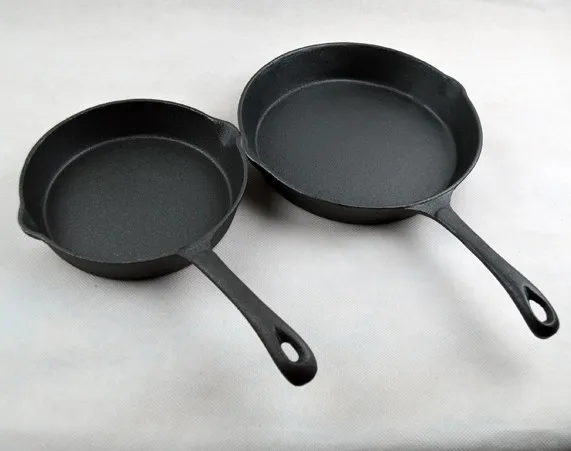 

Cast iron fry pan flat bottom pot frying pan 20cm panela