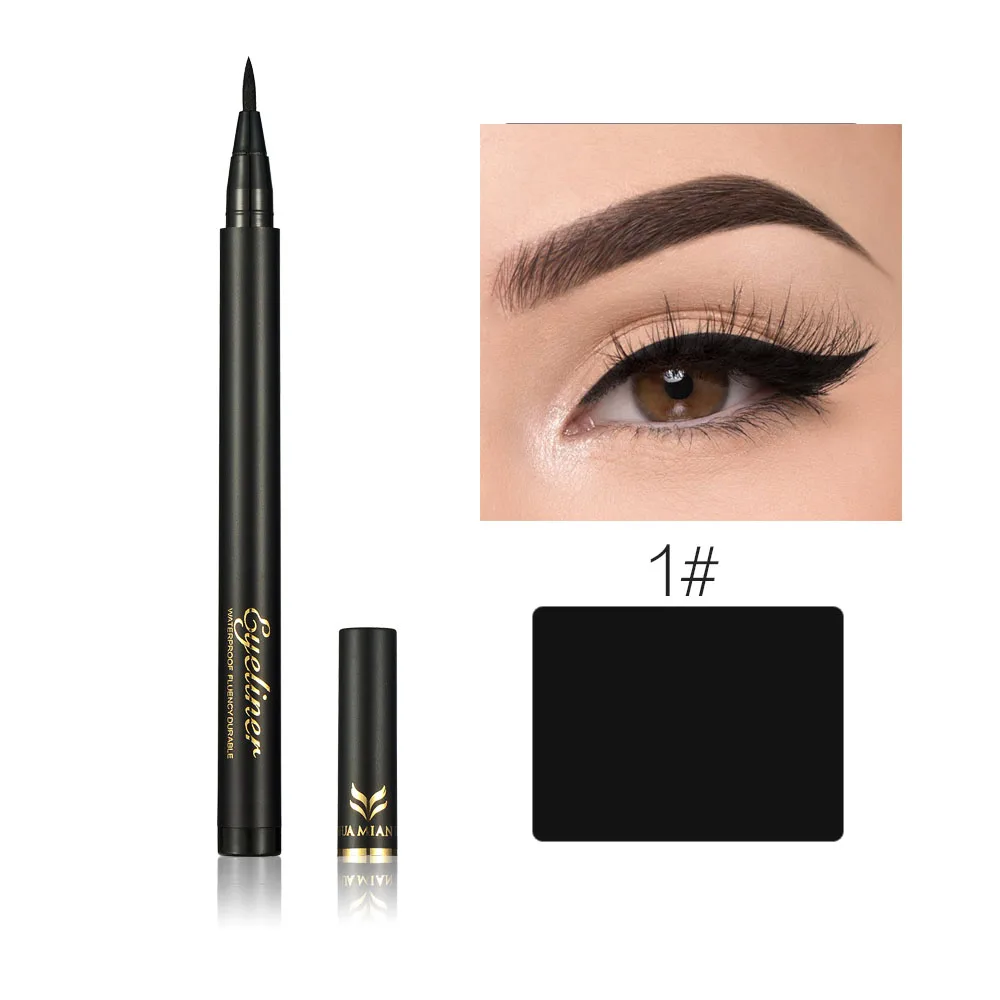 Жидкая подводка для глаз набор ручек с тушью ресниц черный коричневый