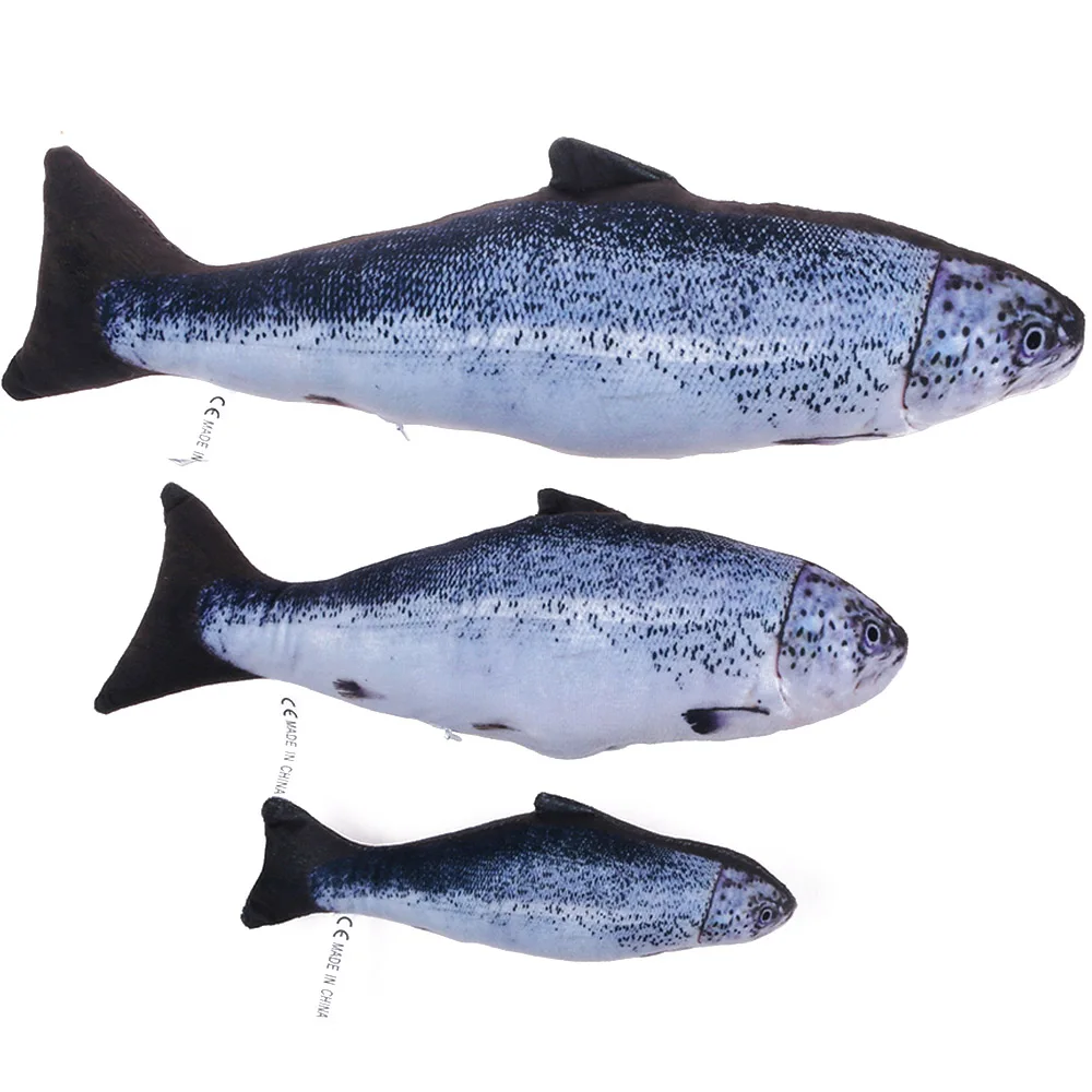 Salmon 1 шт., игрушка в форме рыбы, кошки, собаки, плюшевая мягкая игрушка в форме рыбы, игрушки для кошек, Когтеточка, Когтеточка для домашних животных, товары для собак - Цвет: Salmon