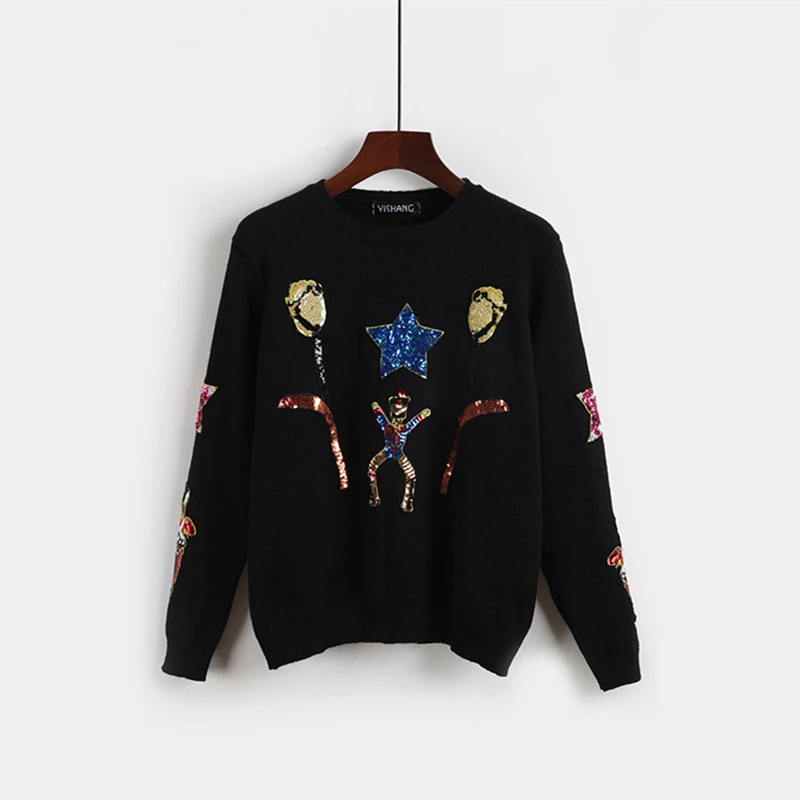 Новинка 2018 осенне-зимний женский свитер модный дизайнерский с цветком тюльпана и