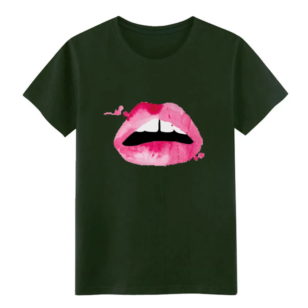 Men's Lips/Gap t shirt Printing tee Euro Size S-3xl Standard Anti-Wrinkle New Style summer slim Мужская одежда