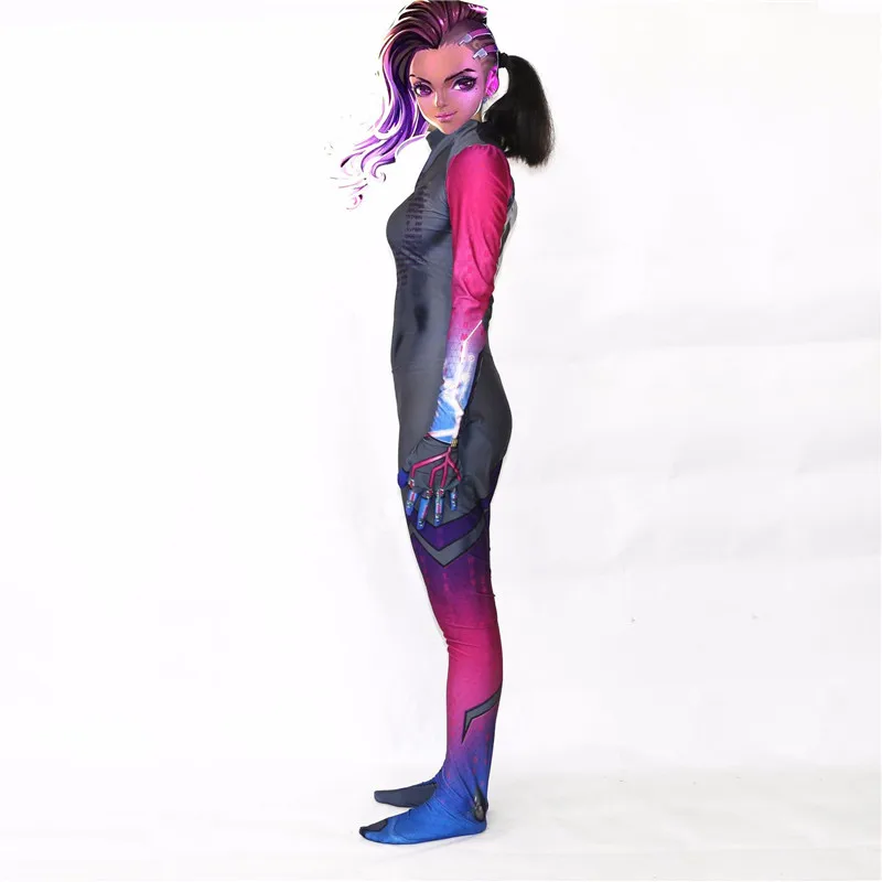 Ainiel DVA косплей костюм 3D принт лайкра спандекс два зентай D. VA комбинезон Holloween комбинезон Дети Девушки Женщины