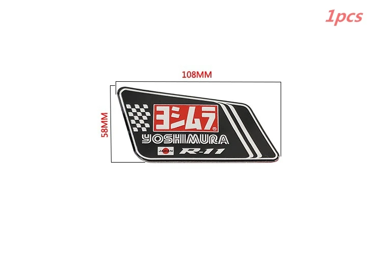 H CBR ttr 250cc 400cc AKRAPOVIC алюминиевая термостойкая мотоциклетная выхлопная наклейка на трубы наклейка Scorpio Yoshimura наклейка - Цвет: H