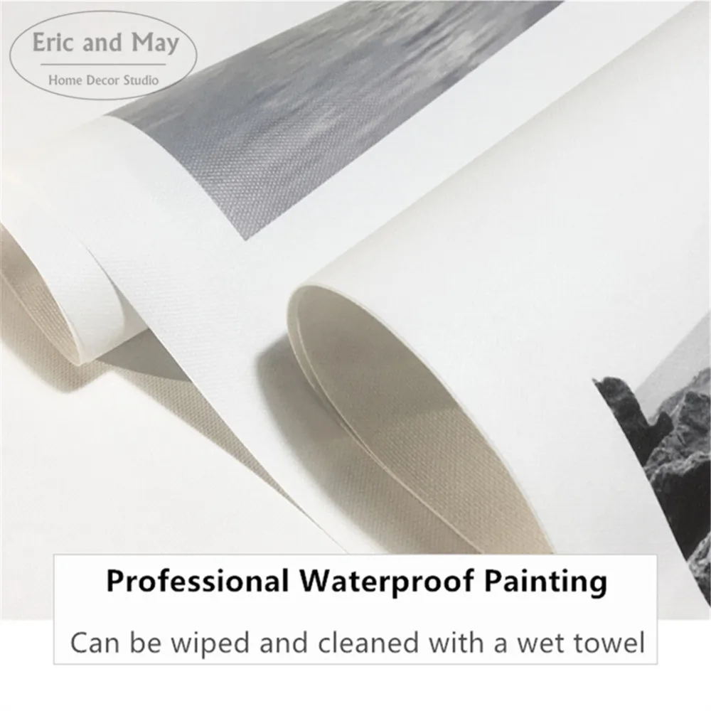 Средиземноморский Морской порт пейзаж настенная живопись холст постер для