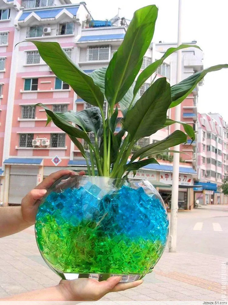 1000 частиц/партия воды Бусины Жемчужные в форме кристалла почвы бусины Грязь