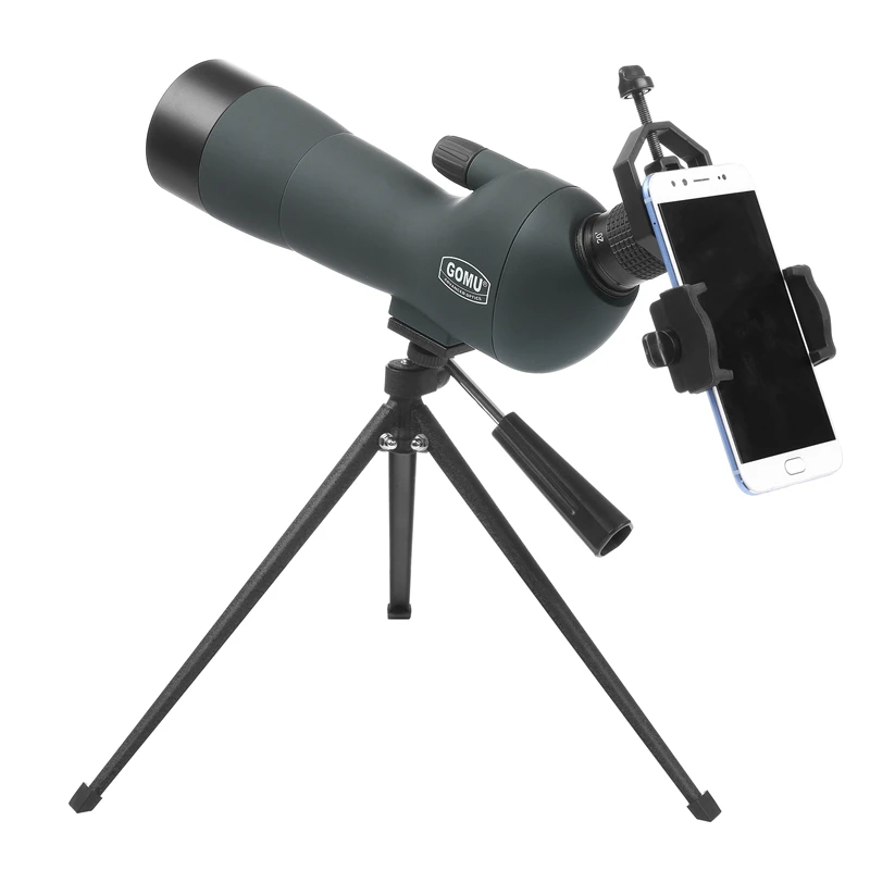 Green Профессиональный зум 20-60x60 HD монокуляр телескоп птица часы Зрительная труба lll ночного видения высокой мощности бинокль для охоты - Цвет: Green