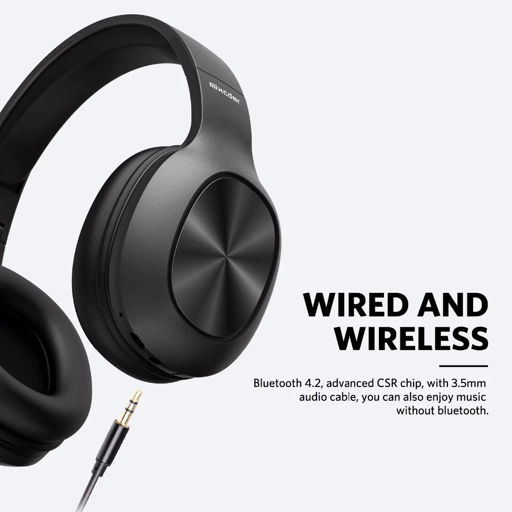 Mixcder hd901 Беспроводной Bluetooth наушники стерео Складная гарнитура Регулируемые с