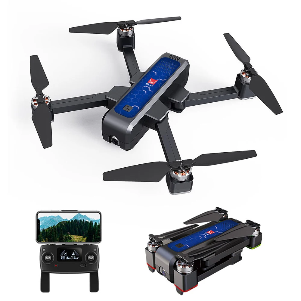 Мини Дрон MJX B4W gps с камерой 2K 5G Wifi FPV 1600m расстояние полета 20 минут Складные Игрушки с дистанционным управлением RC Дрон вертолет