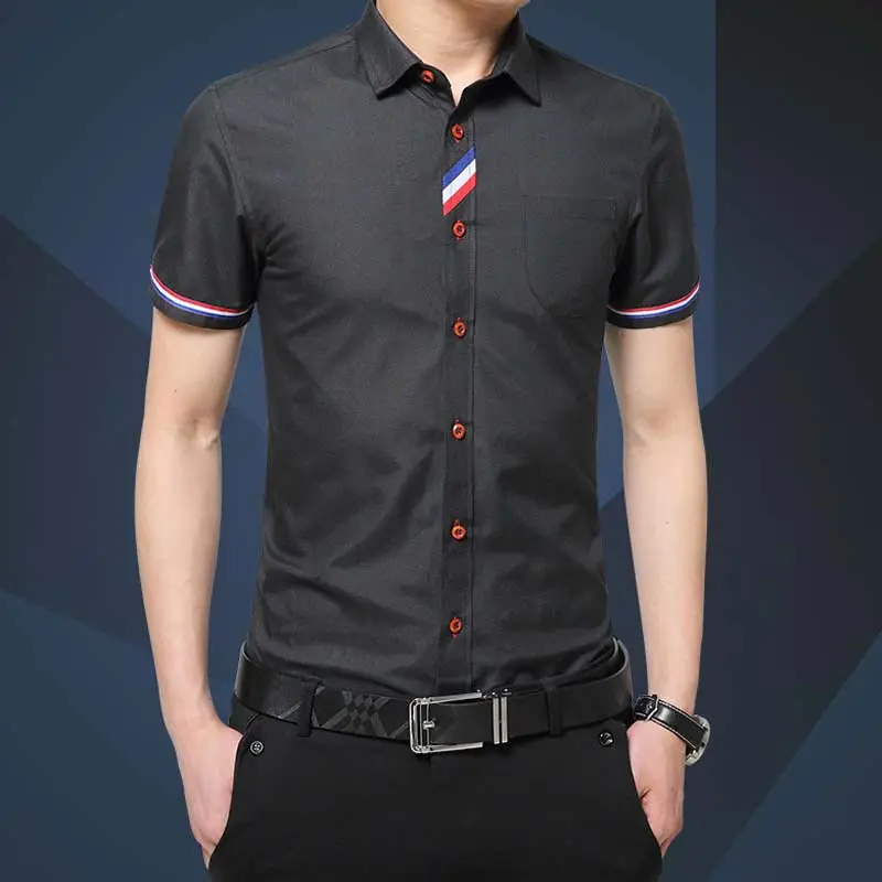Для мужчин рубашка-Новинка рубашка с короткими рукавами летняя Бизнес