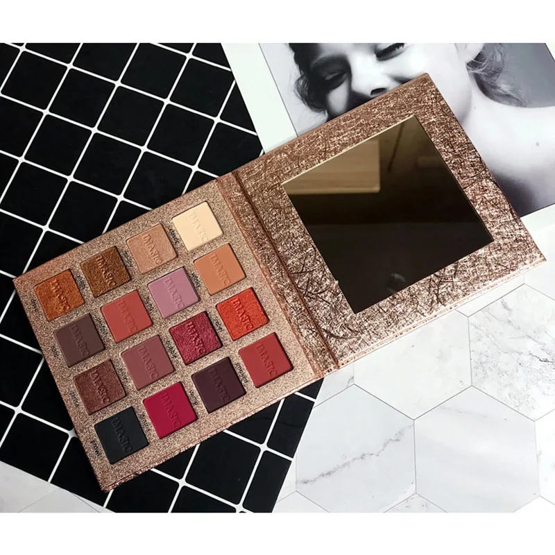 IMAGIC 16 Colors Nocturne Eyeshadow Palette Makeup Eye Shadow Pallete Matte Shimmer Glitter Pigmented Smoky Natural Eyes Make Up |