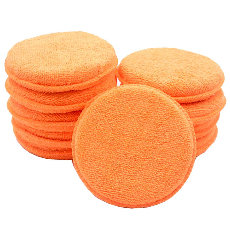 10 шт. аппликатор воска из микрофибры для автомобиля|wax applicator pads|applicator padpolishing sponge |