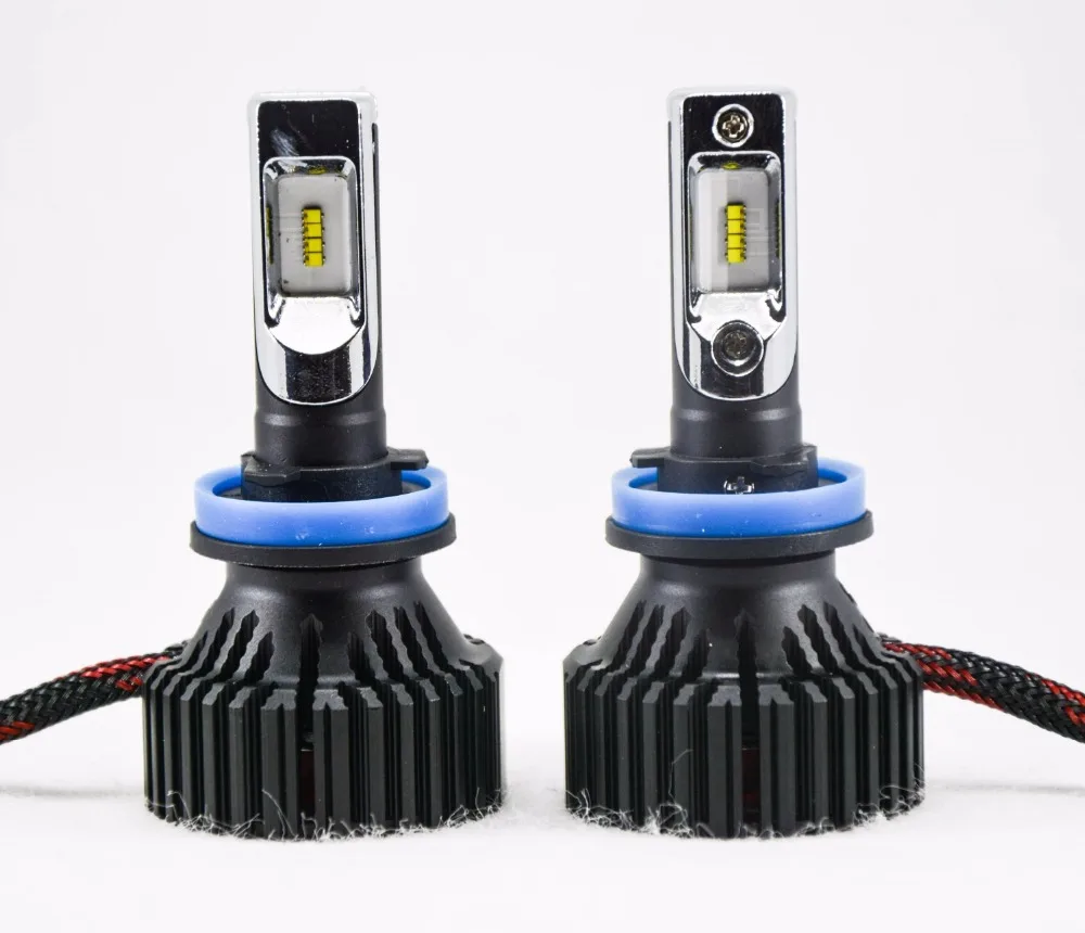 1 компл. H4 H7 H8 H9 H11 9005 9006 60 Вт 8000LM T8 светодиодные фары lumiled зэс чипы вентилятор Чистый белый 6500 К все-в-одном 12/24 В авто лампы
