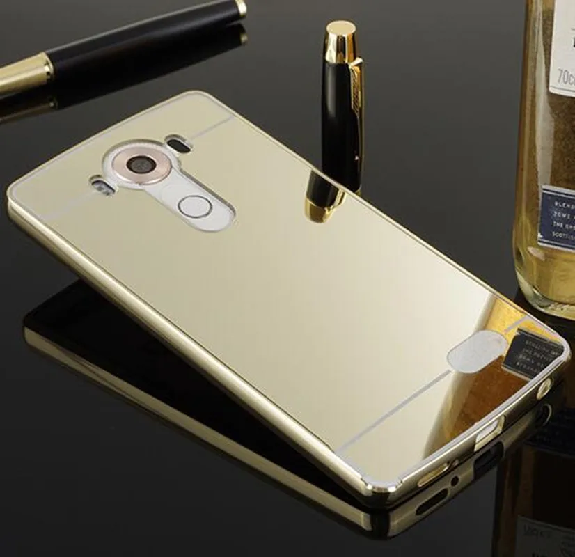 Зеркальный чехол для LG V 10 роскошная металлическая оправа с задней крышкой
