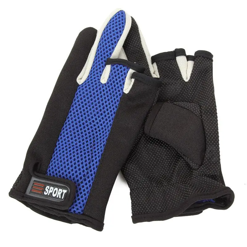 Outdoor Breathable Sunscreen Fishing Gloves 3 Fingers Cut Waterproof Neoprene Sports Hiking Anti-slip Equipment | Спорт и