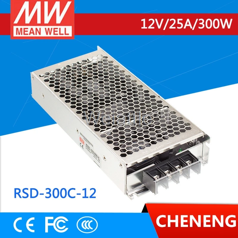 MEAN WELL оригинальный RSD-300C-12 12В 25А meanwell RSD-300 300 Вт Железнодорожный одновыходной DC-DC