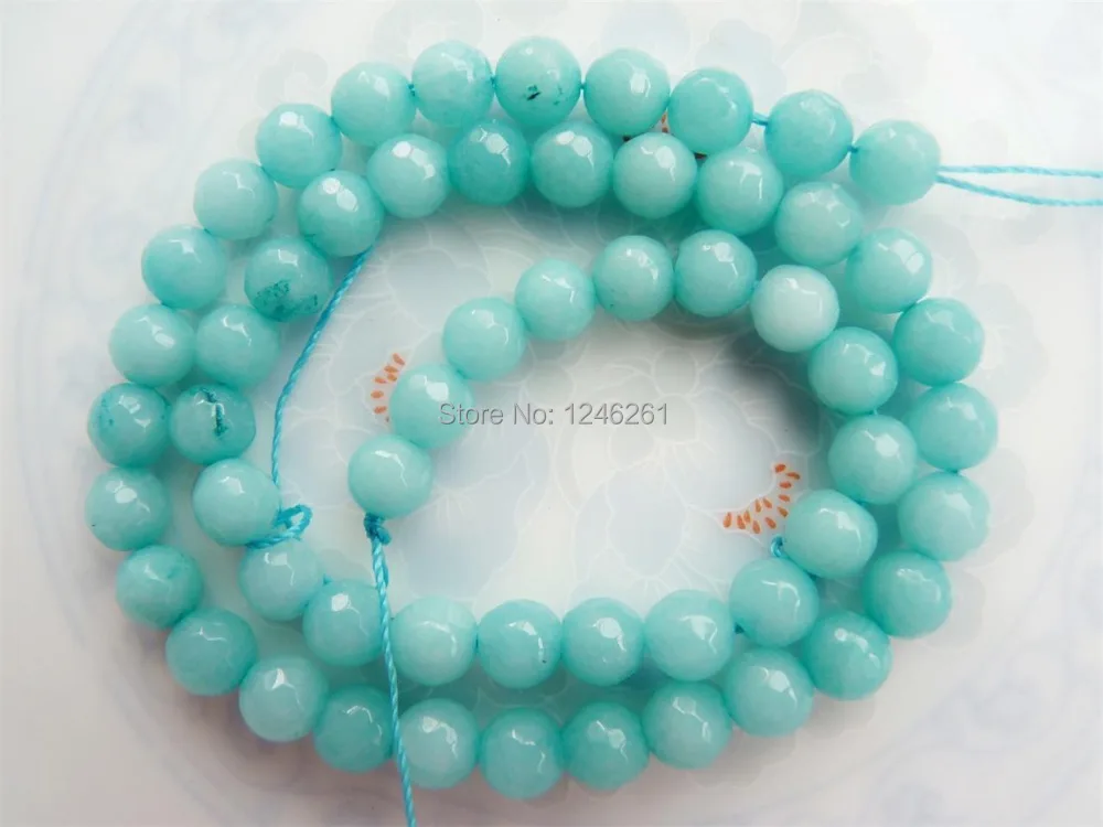 Граненный синий Амазонит для самостоятельного изготовления 6 10 мм свободные