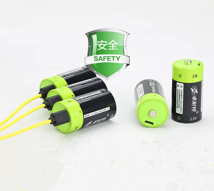 Cncool 4 шт 1 5 v литий-полимерный 3000 mAh C размер с батареей заряжаемой через USB Тип