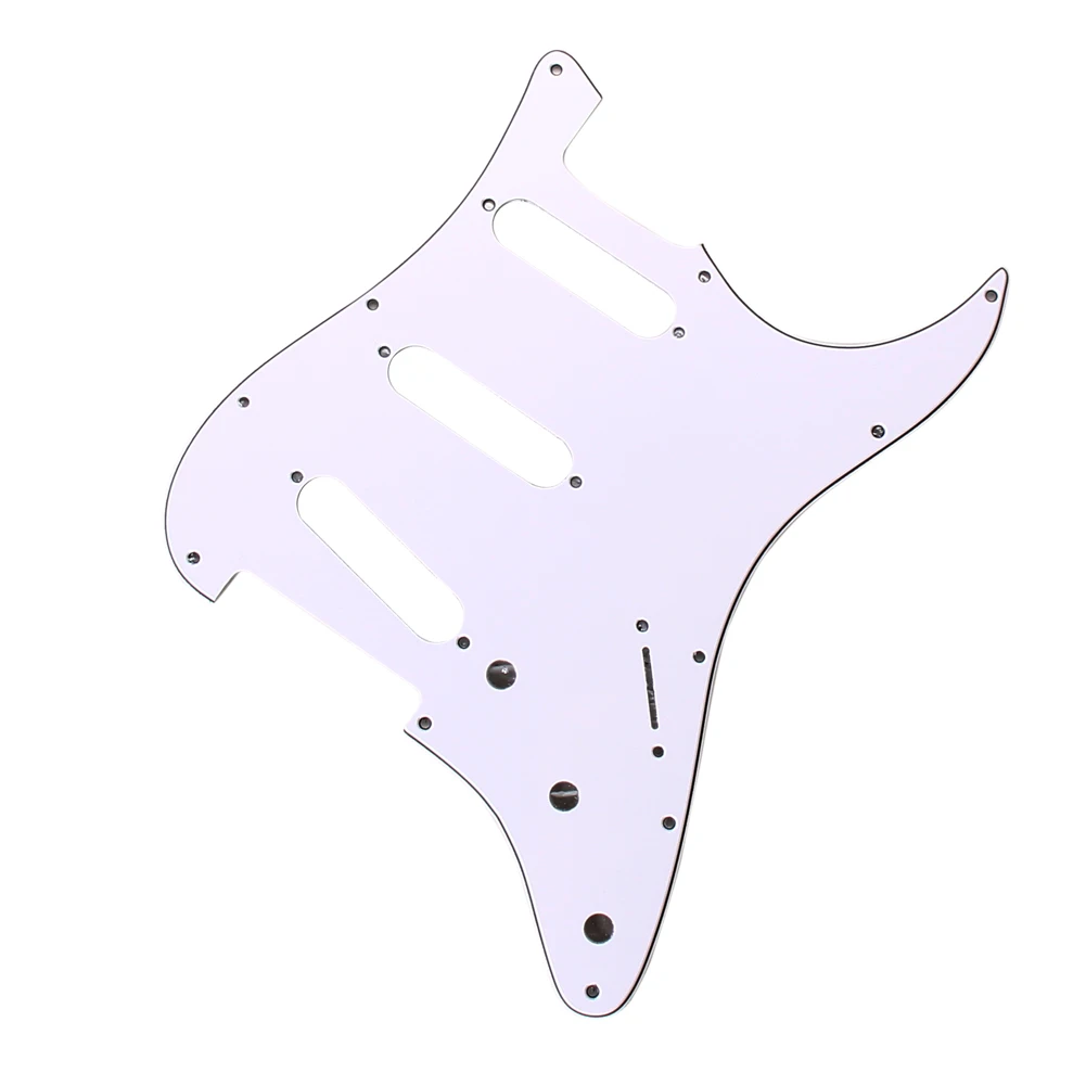 3Ply SSS ПВХ электрогитара Pickguard для FD все аксессуары защиты гитары 11 монтажных