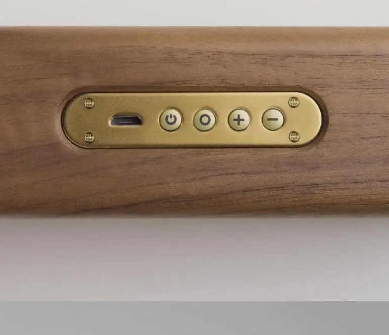 xiaomi медный woodism bluetooth динамик черный орех дерево двухканальный дизайн умный дом орех Дерево двухканальный дизайн