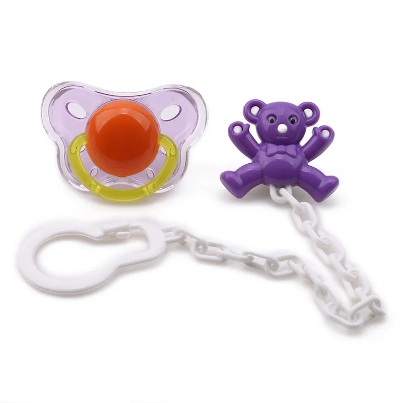 Cartoon Baby Pacifier Chain With Clips Silicone Nipple Anti-off Dust-proof Peaceful Sleeping | Мать и ребенок
