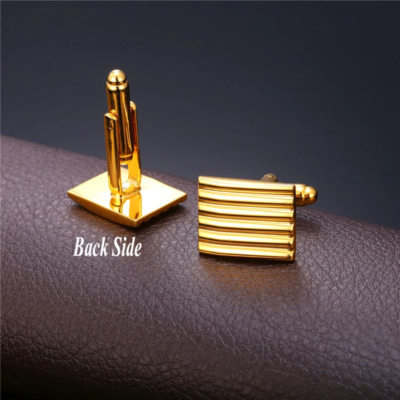 Cufflinks For Mens Gift High Quality Gold Color Metal Cuff Buttons Wedding Shirt Novelty Links Men Gemelos With Box C1939 | Украшения и
