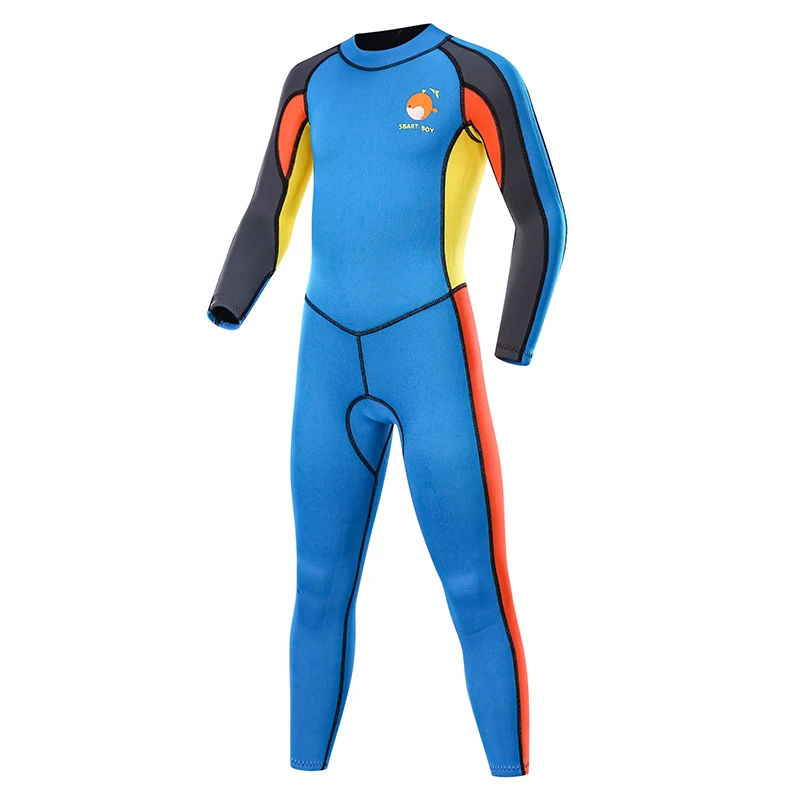 2мм гидрокостюм для детей Neoprene Girls Boys Swimsuit One Piece для дайвинга, серфинга, подводной охоты и триатлона roupa de mergulho on.