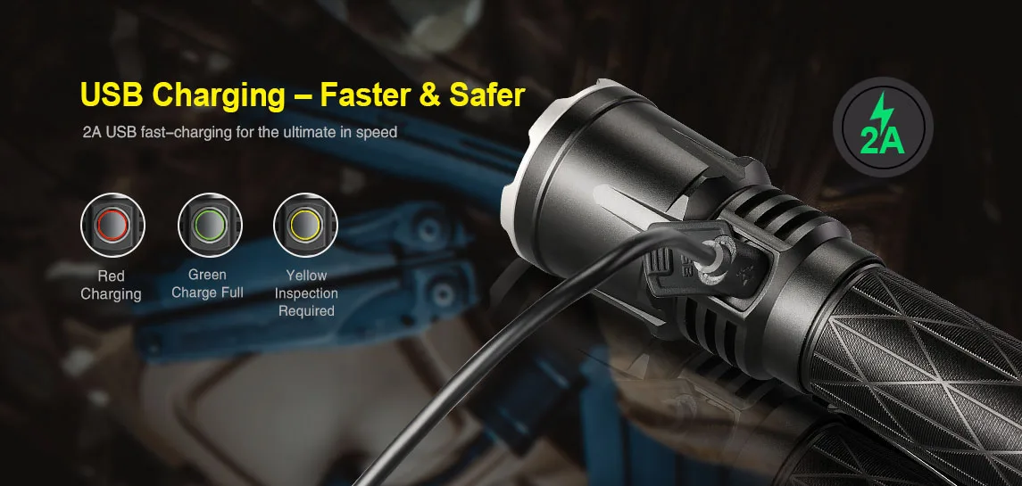 KLARUS XT21X CREE XHP70.2 P2 светодиодный фонарь 4000 люмен 7 Режим тактический светодиодный фонарик Micro-USB 2A 5000mAh литий-ионный аккумулятор для самообороны