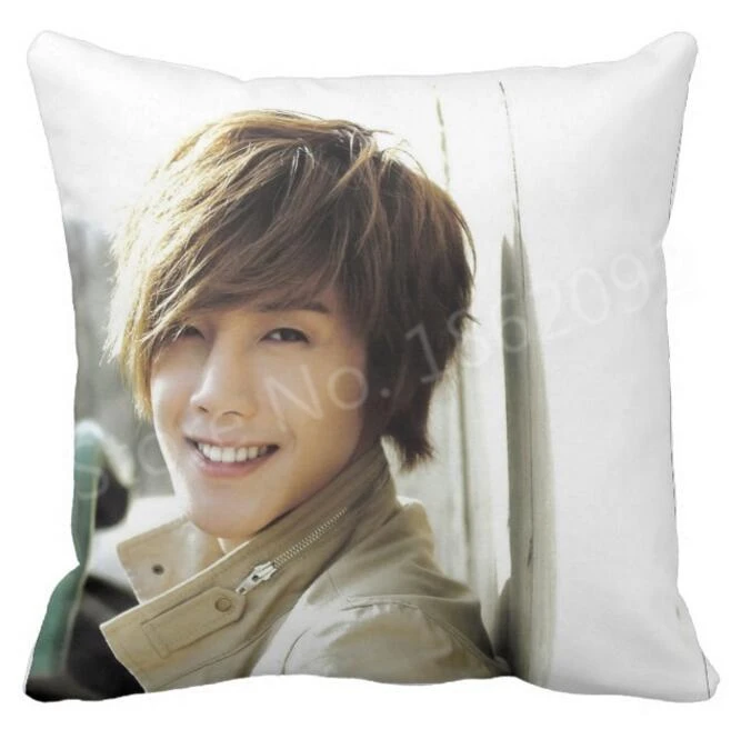 SS501 Kim Hyun Joong Чехлы Kpop Ким Hyun Joong Подушка Чехол с двух сторон площади подушки фиктивные подарки Диван Декор 18