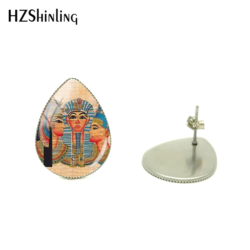 Винтаж египетского фараона Скульптура Картины Стиль рыданий серьги в форме