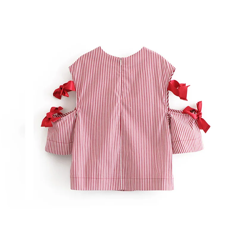 Fashion Women Star 42-8108 European and American fashion wind striped bandage jacket |