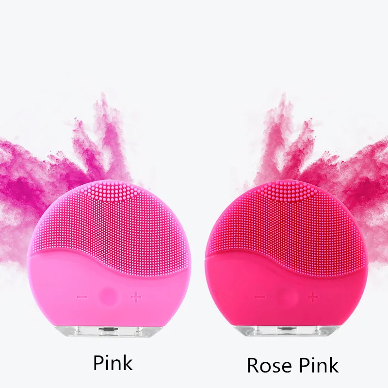 Массажер для красоты силиконовая щетка очищения лица водонепроницаемая мытья