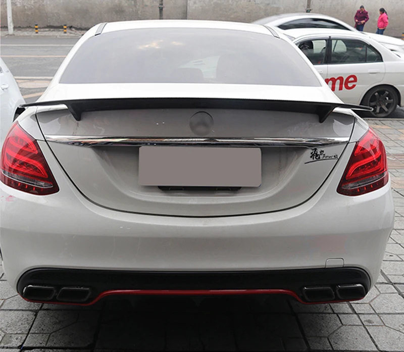 Спойлер для Mercedes W205 C180 C200 C300 C350 C450 C220 4 двери 2015 2017GT стильный задний спойлер из