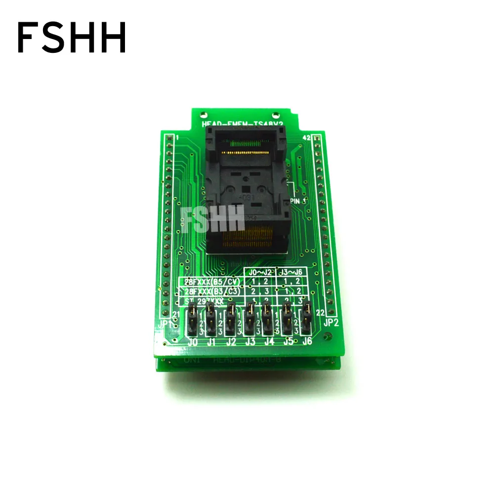 HEAD FMEM TS48V2 программатор адаптер для HI LO GANG 08 программист TSOP48 IC розетка|ic card socket|ic test