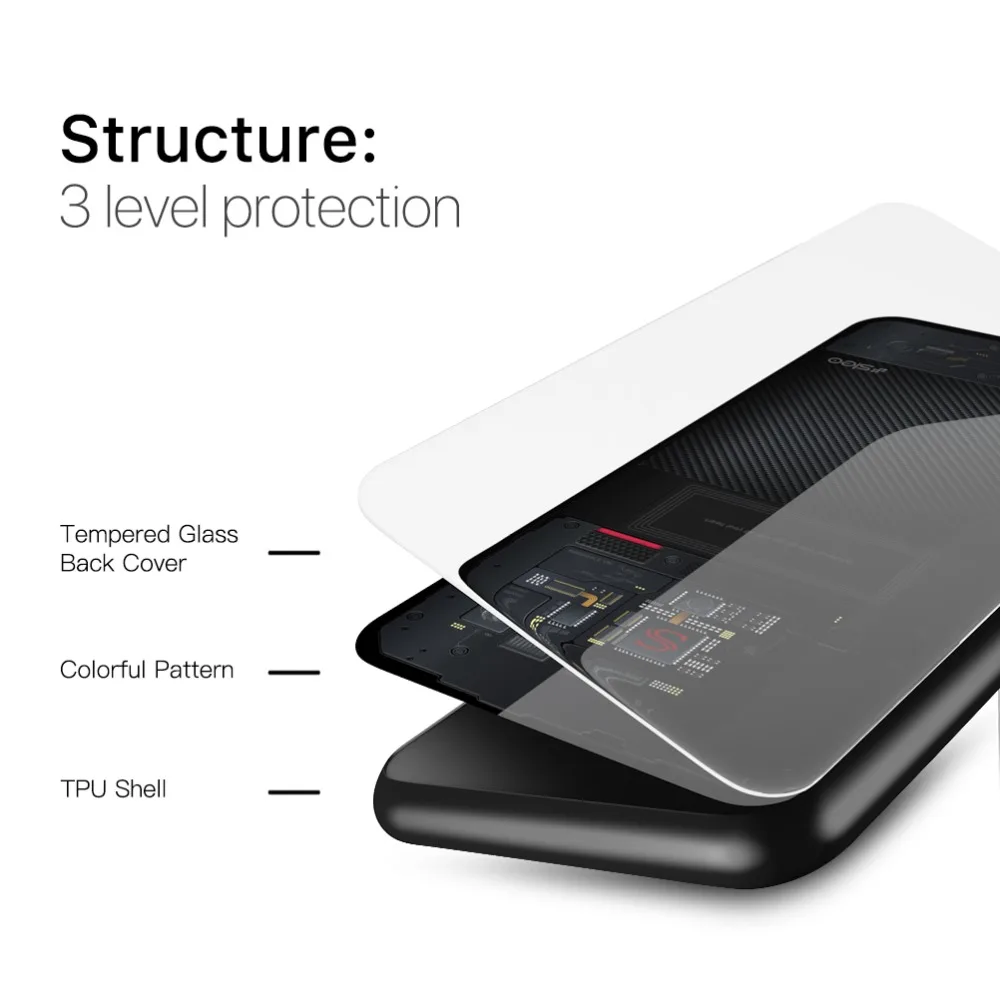 SLEO для Nokia 7 Plus чехол закаленное стекло задняя крышка Чехлы мягкие силиконовые