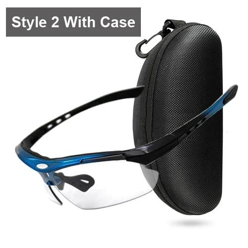 Style 2 blue case NEWBOLER фотохромный велосипед солнцезащитные очки для мужчин и женщин спортивные солнцезащитные очки UV400 MTB дорожный велосипед очки для близорукости рамка защитные очки - Цвет: Style 2 blue case