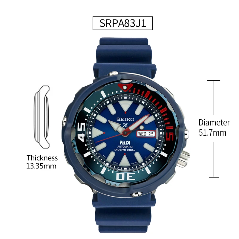 100% оригинальные мужские часы Seiko Padi 20 бар водонепроницаемые автоматические