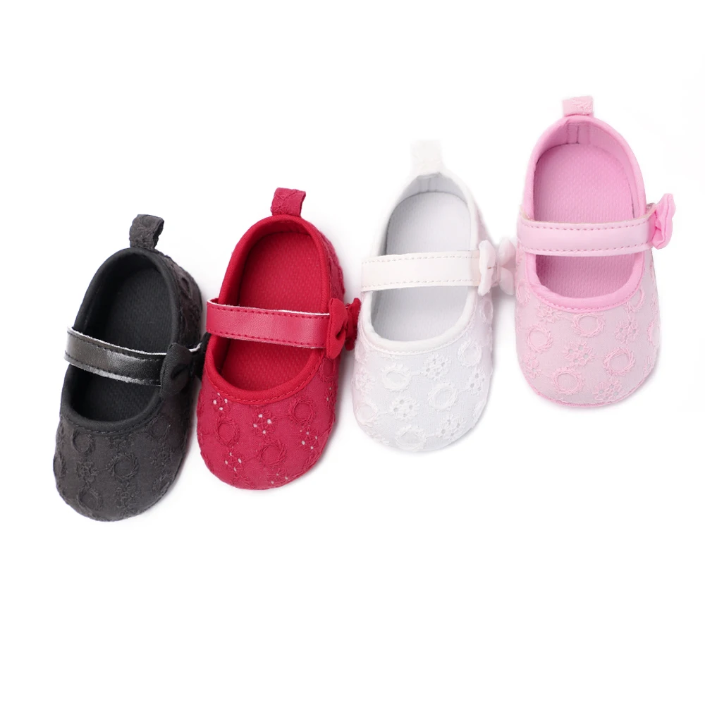 New Toddler Infant Newborn Baby Girl Soft Crib Shoes Anti-slip Pram Prewalker Cute 0-18 Months |