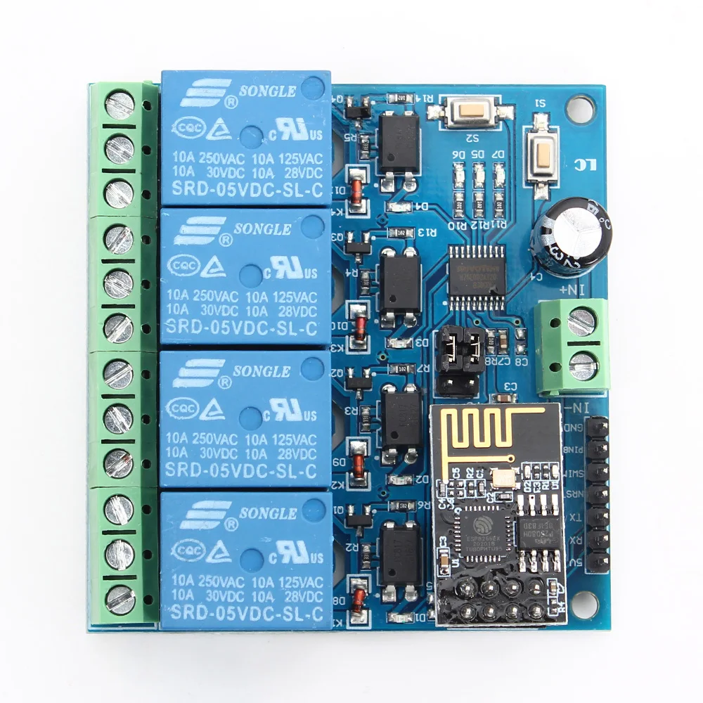 Релейный модуль с Wi-Fi ESP8266 релейный переключатель дистанционным управлением 4