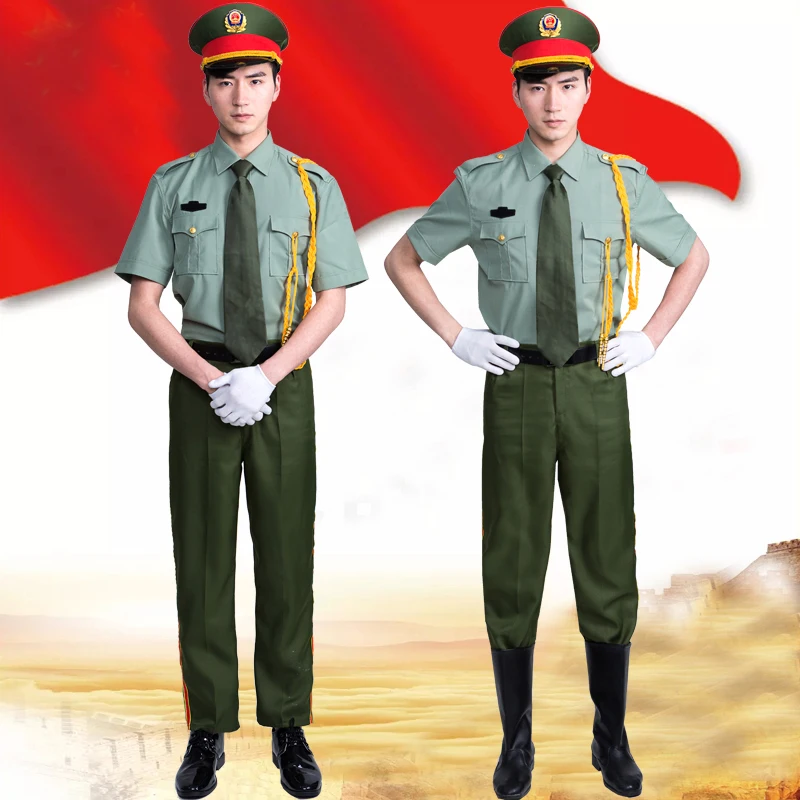 Женский армейский костюм для хора форма в стиле милитари одежда выступлений на