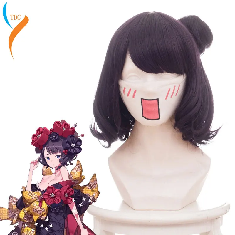 

Game Fate Grand Order FGO Cosplay Wig Katsushika Hokusai Cosplay Wig Heat Resistant Synthetic Wig Halloween Carnival Party