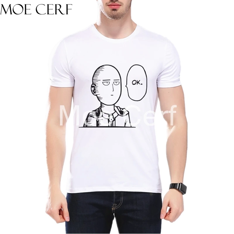2018 летняя футболка в стиле панк One Punch Man мужские футболки с героями комиксов Hero