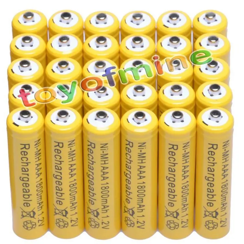 1-30 шт/Лот Ni-MH AA 1,2 V 3000mAh аккумуляторная батарея для наружного водосточного сада Светодиодный фонарик желтого цвета