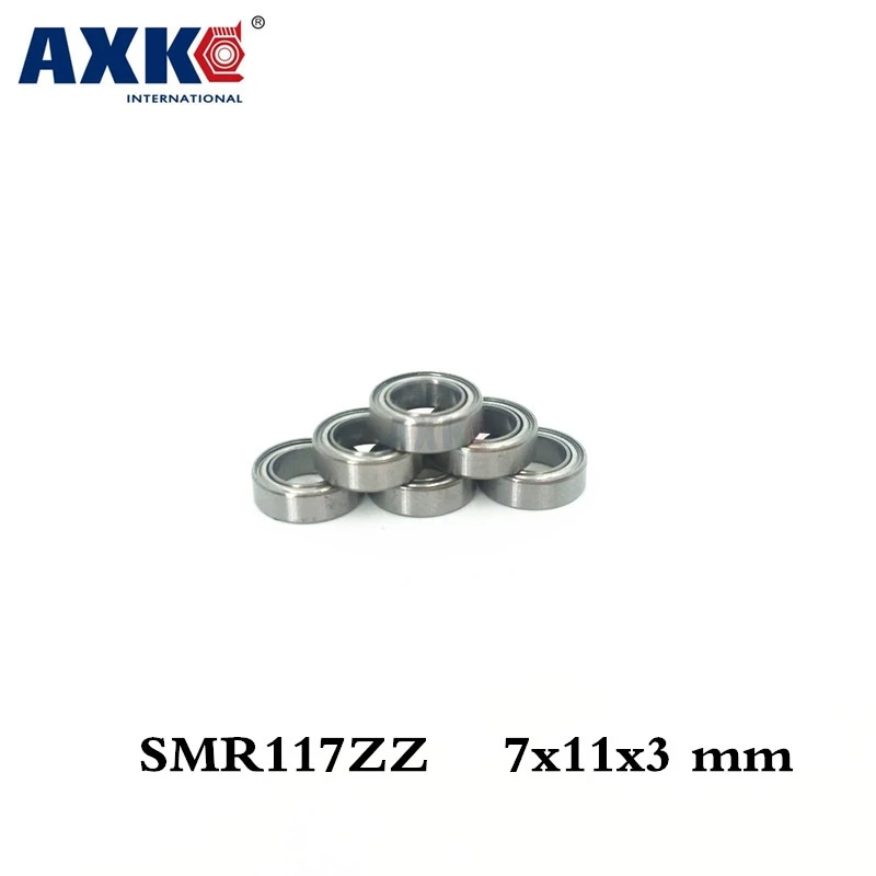 

Axk Smr117zz Abec-5 (10pcs) 7x11x3 Mm Stainless Steel Miniature Smr117 Zz Ball Bearings Smr117-zz