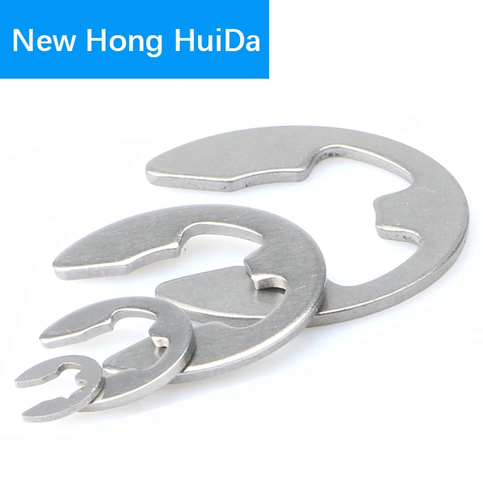 E-Type стопорное кольцо кольца шайбы E-Clip открытие раздельная шайба M1.5 M2 M2.5 M3 M4 M5 M6 M7 M8