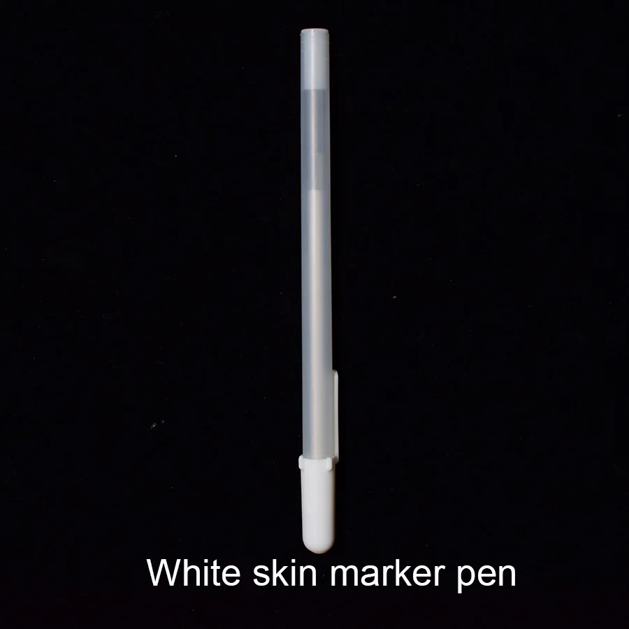 Skin Marker Pen 10 шт. стерилизованный белый хирургический маркер для кожи ручка тату Перманентный маркер макияж аксессуары для бровей Макияж инструменты - Цвет: Skin Marker Pen