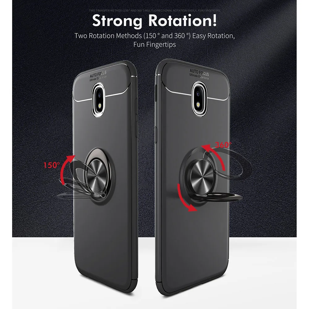 Вращающийся на 360 градусов металлический магнитный силиконовый чехол для Samsung